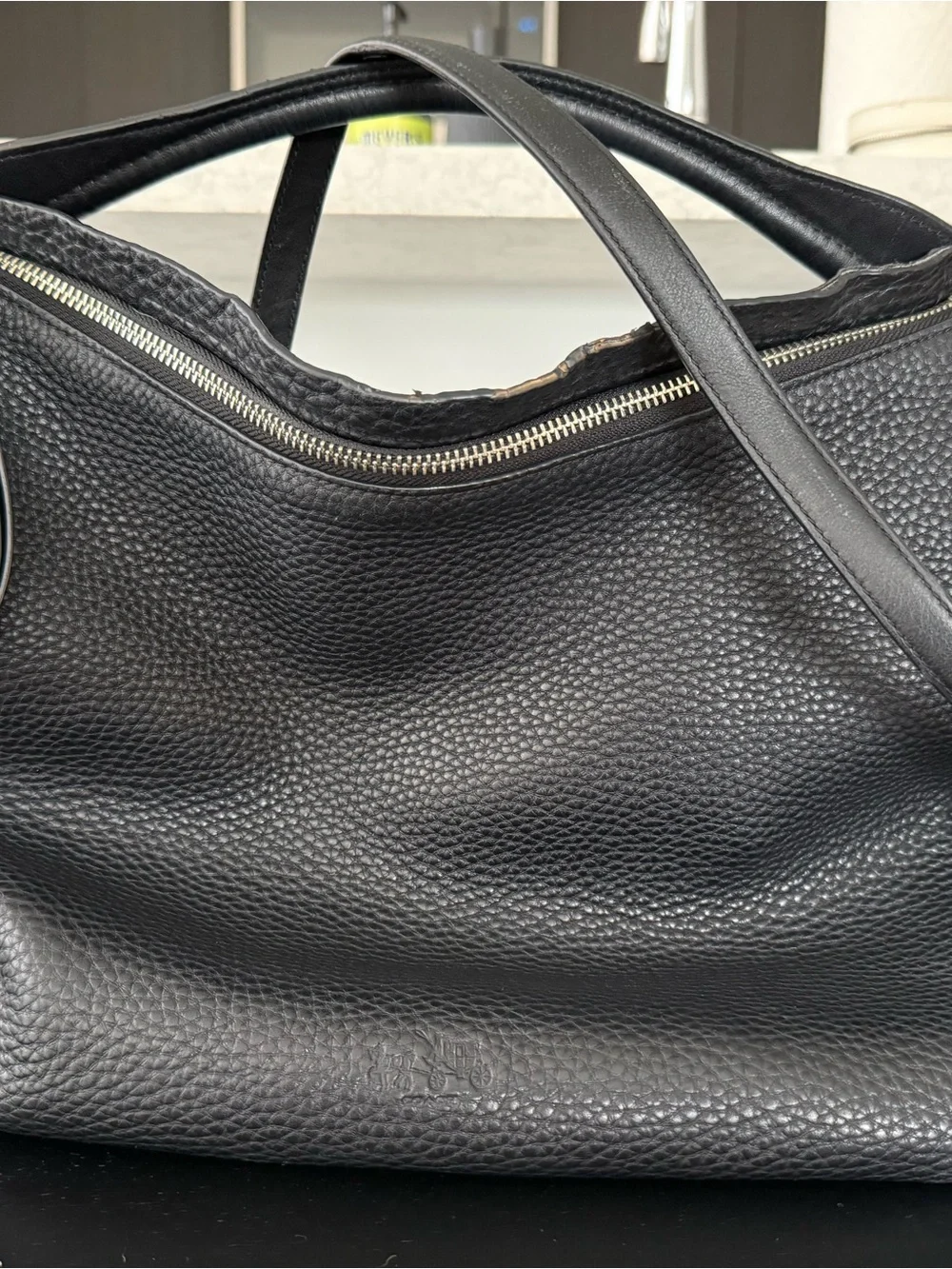 Coach Black Pebbled Bleecker Sullivan Hobo, 31623